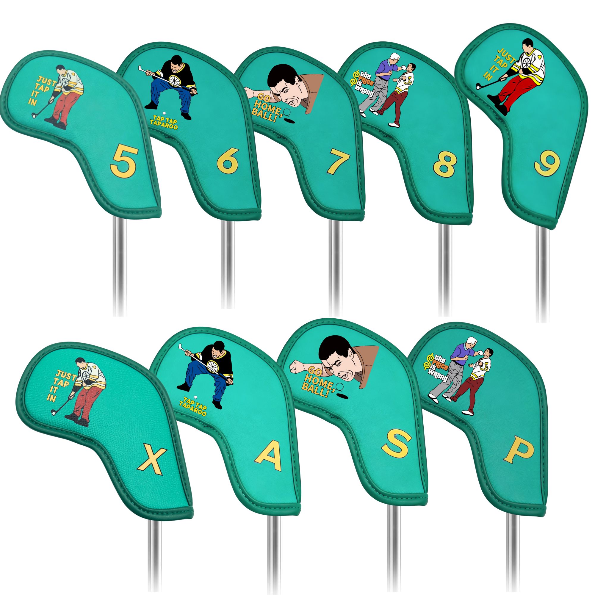 9 pcs Golf Iron Covers with Fu - đánh giá và giá Golf Equipment Deals